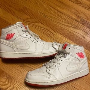 Men’s size 8.5 White infrared air Jordans from 2014